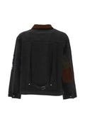 FOUND patch-detail corduroy-collar jacket