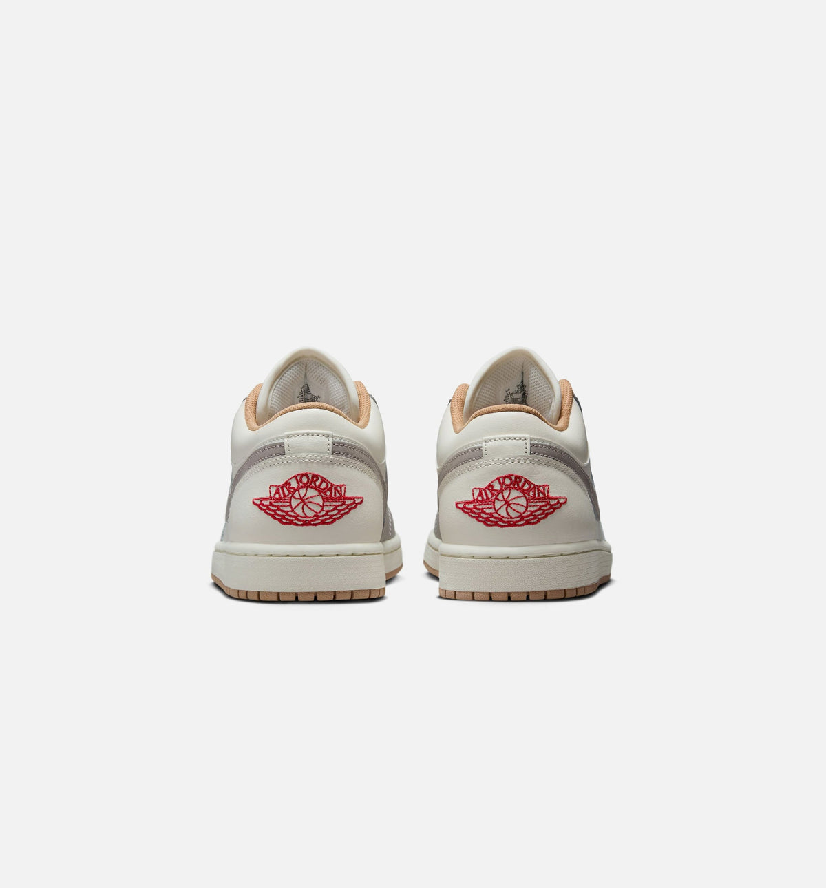 Air Jordan 1 Low Men's Lifestyle Shoes – Sail/Fire Red/College Grey/Hemp