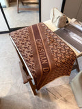 Dior Monogram Fringe Scarf
